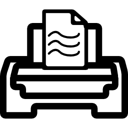 Computer printer icon