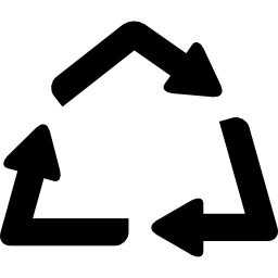 pijlen recyclen icoon
