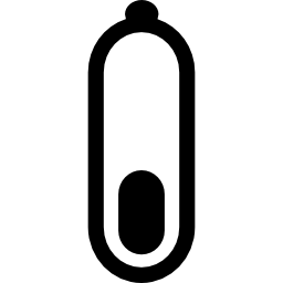 geringe abgerundete batterie icon