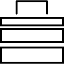 Stacked papers outline icon