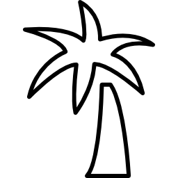 albero tropicale icona