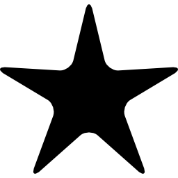 Dark star shape icon