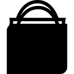 Shop bag with big handles icon
