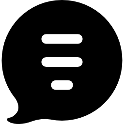 burbuja de mensaje icono