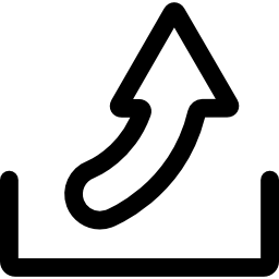 Upload sign icon