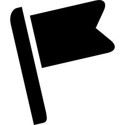 drapeau noir en forme Icône