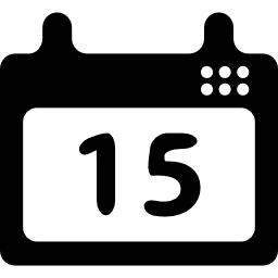 quinze dias do calendário Ícone