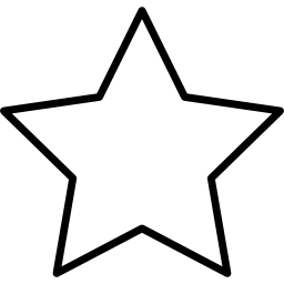estrella única icono