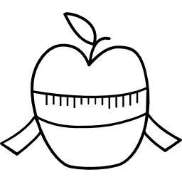 medida da maçã Ícone