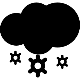 Cloud and snow icon