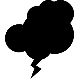 Clouds storm icon