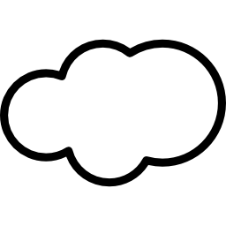 nube simple icono