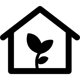 Gardening in home icon