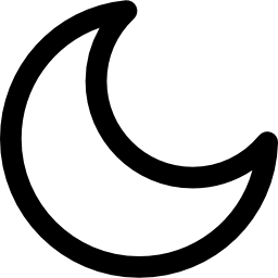 kształt półksiężyca ikona