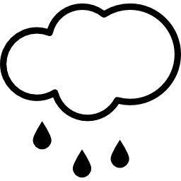 symbole pronostique de pluie Icône