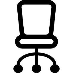 sedia per ufficio icona