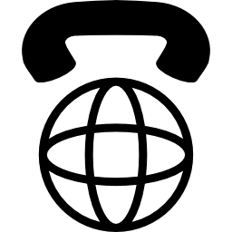 llamadas internacionales icono