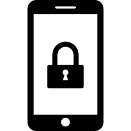 smartphone bloqueado icono