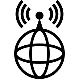 segnale internet in tutto il mondo icona