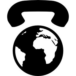 telefono comunicazione internazionale icona
