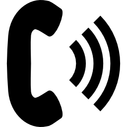 auricular telefónico de alto volumen icono