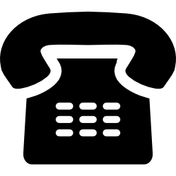 Telephone of old design icon