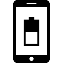 전화 배터리가 반 충전 됨 icon