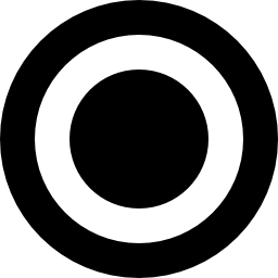 circular dart board Ícone
