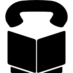 telefon und telefonbuch icon