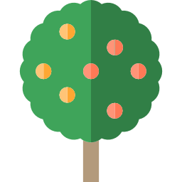 drzewo pomarańczowe ikona
