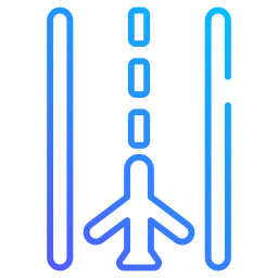 pas startowy lotniska ikona
