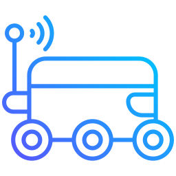 Delivery robot icon