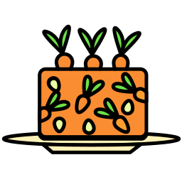 Carrot cake icon