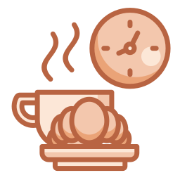 późne śniadanie ikona