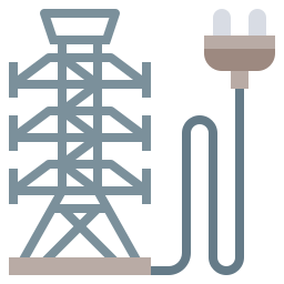 Central eléctrica icono