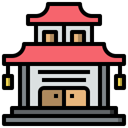 Templo chino icono