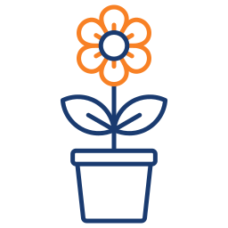 Flower pot icon