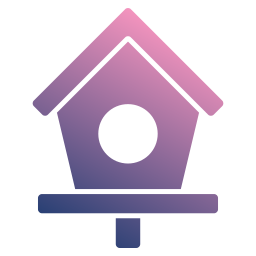 Bird house icon