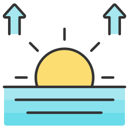 lever du soleil Icône