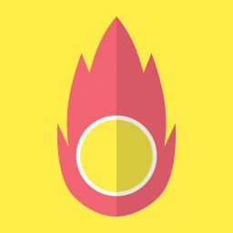Ball fire icon