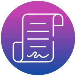 Contract document icon