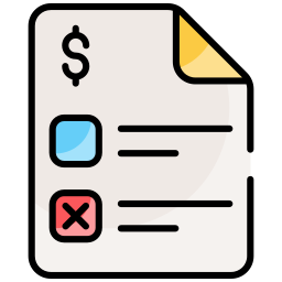 documento fiscal icono