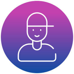 Delivery person icon