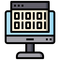 Binary data icon