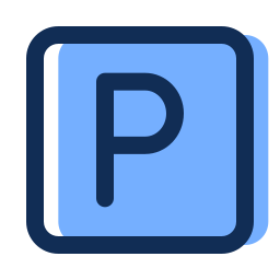 Parking sign icon