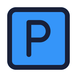 señal de estacionamiento icono