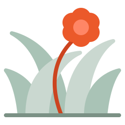 Blooming flower icon