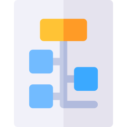 diagramma organizzativo icona