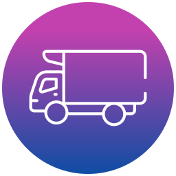 Cargo truck icon