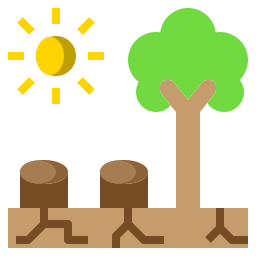 Deforestación icono